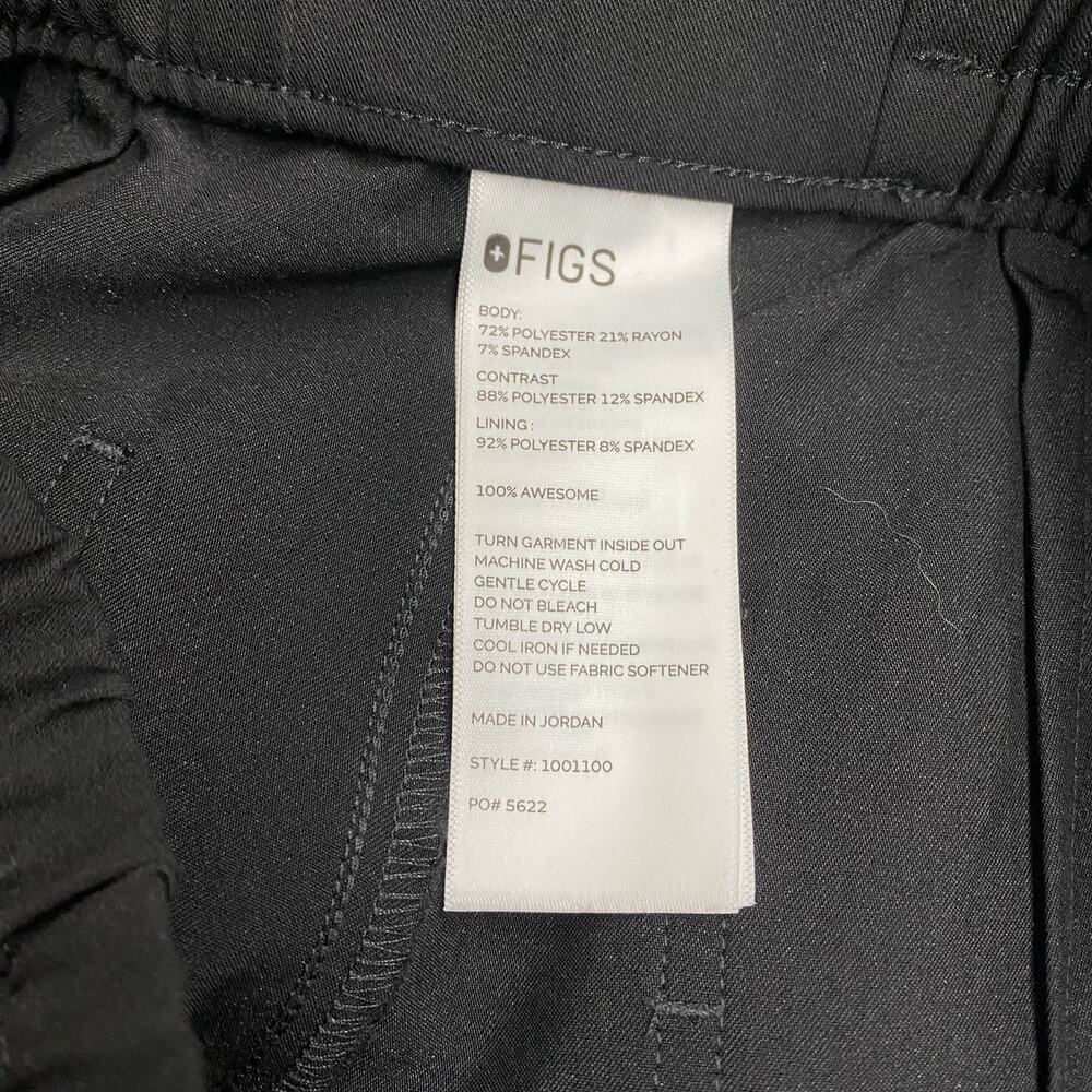 FIGS Zamora Jogger Scrub Pants Women’s XS Black NWOT cargo Pockets - Picture 2 of 11